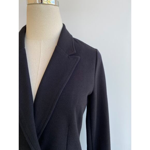 Miller Wendt Black Soft Knit Sloane Blazer Military Patches Large size XS - Picture 8 of 15